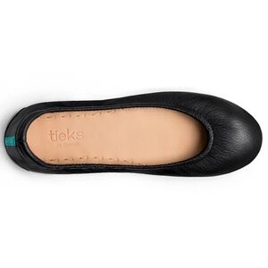 Matte black Tieks flats, size 7.